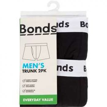 Bonds Mens Edv Trunk Size S  2 pack