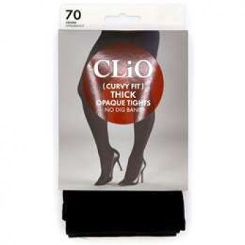 Clio Curvy Thick Tight 70d Black 1 110mm(w) X 205mm(h) X 20mm(d) each