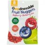 Goodnessme Fruit Nuggets Raspberry & Blueberry Duo 8 pack
