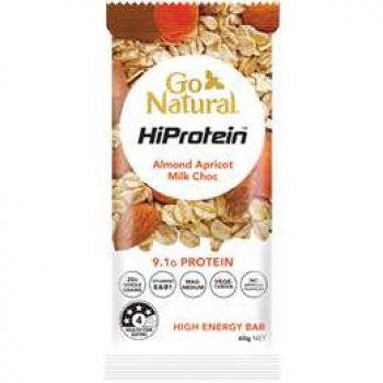 Go Natural Hiprotein Almond Apricot Bar  60g