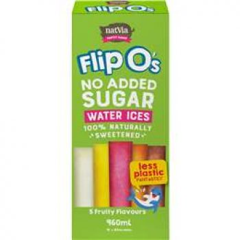 Natvia Flip O’s Water Ices  60ml x16 pack