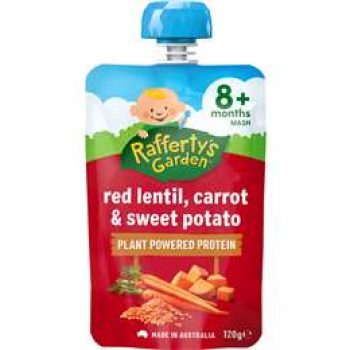 Rafferty’s Garden Red Lentil Carrot & Sweet Potato 8m 120g