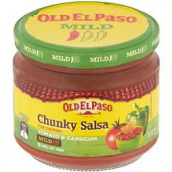 Old El Paso Mexican Chunky Tomato Salsa Dip Mild 300g