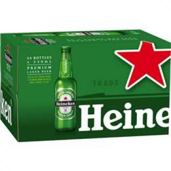 Heineken Premium Lager Stubbies 24x330ml case