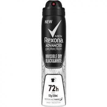 Rexona Men Advanced Protection Invisible Dry Black & White 220ml