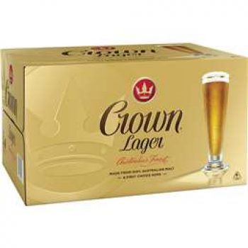 Crown Lager Stubbies 24x375ml case