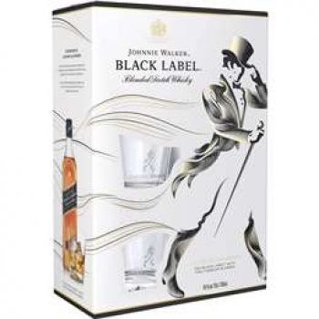 Johnnie Walker Black Label Giftpack With Tumbler 700ml