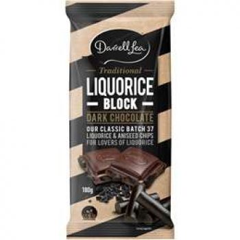 Darrell Lea Dark Liquorice Block  180g