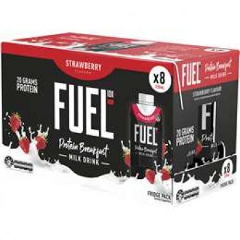 Fuel10k Protein Liquid Breakfast Drink Strawberry 330ml x8 pack