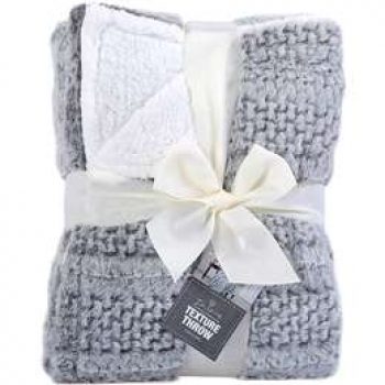 Inspire Texture Throw 1.2m X 1.5m Grey each