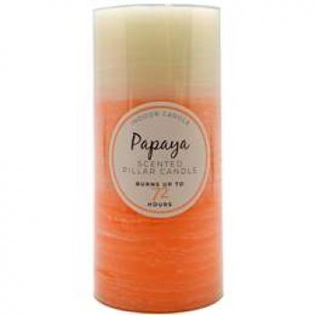Inspire Indoor Pillar Large Candle Papaya Scented each