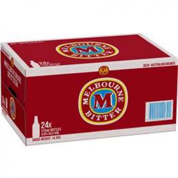 Melbourne Bitter Lager Stubbies 24x375ml case