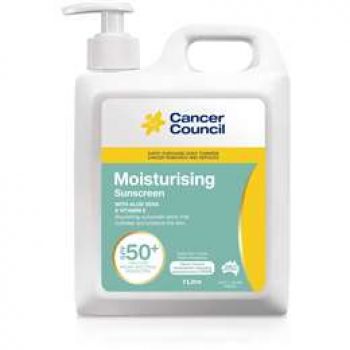 Cancer Council Moisturising Sunscreen Spf50+ Pump 1l