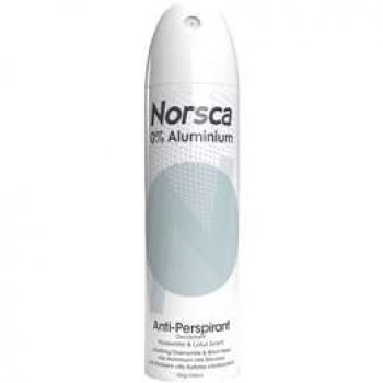 Norsca 0% Aluminium Antiperspirant Rosewater & Lotus Deodorant 245ml