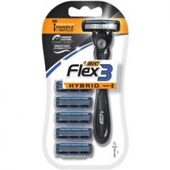 Bic Flex3 Hybrid Handle & Refills  each