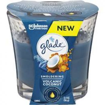 Glade Essential Oils Candle Smoldering Volcanic Coconut 96g