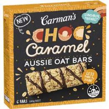 Carman’s Chocolate Caramel Aussie Oat Bars 6 pack
