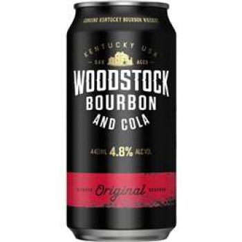 Woodstock Bourbon & Cola Cans 440ml