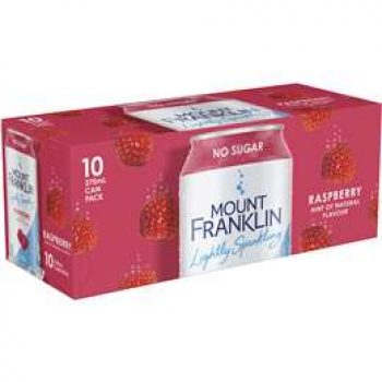 Mount Franklin Lightly Sparkling Raspberry  10x375ml