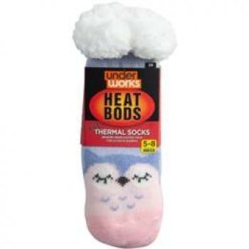 Underworks Kids Heat Bods Socks Girls each
