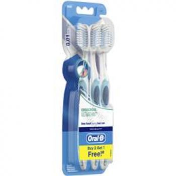 Oral-b Cross Action Ultrathin Manual Toothbrush 3 pack