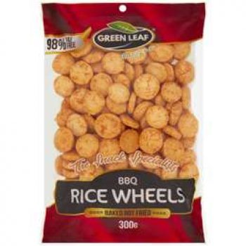 Green Leaf Bbq Rice Wheels  300g