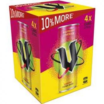V Energy Drink Raspberry Lemonade 4 pack