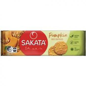 Sakata Rice Crackers Pumpkin  90g
