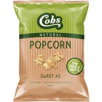 Cobs Natural Popcorn Sweet As  110g