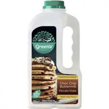 Green’s Temptations Choc Chip Buttermilk Pancake Shake 335g