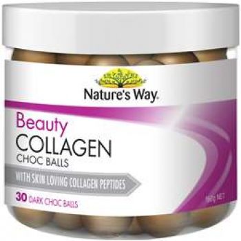 Nature’s Way Beauty Collagen Dark Choc Balls 30 pack