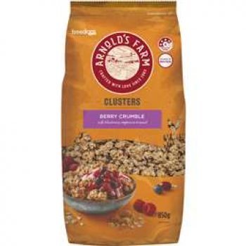 Freedom Foods Arnold’s Farm Mixed Berry Crumble Clusters 850g