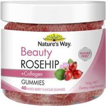Nature’s Way Beauty Rosehip & Collagen Gummies 40 pack