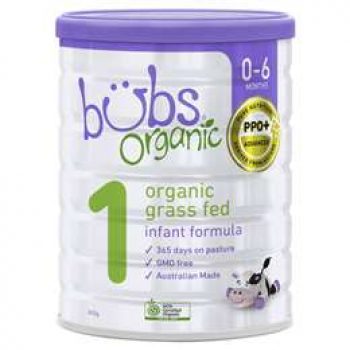 Bubs Organic Grass Fed Infant Formula Stage 1 800g