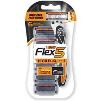 Bic Flex5 Hybrid Handle & Refills  each