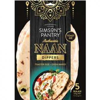 Simson’s Pantry Authentic Naan Dippers  5 pack