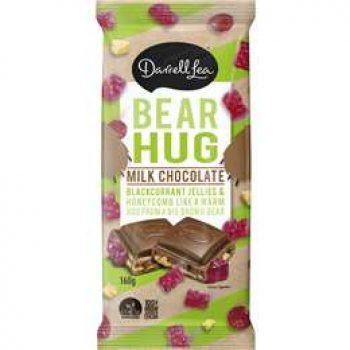Darrell Lea Bear Hug Milk Chocolate Block  160g