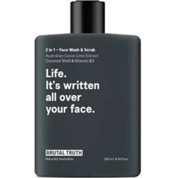 Brutal Truth 2 In 1 Face Wash & Scrub  250ml