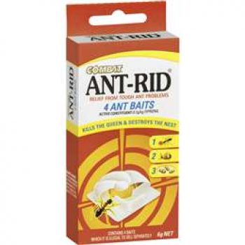 Combat Ant Rid Insect Control Ant Baits 4x6g