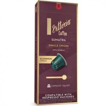 Vittoria Sumatra Nespresso Compatible Coffee Capsules pack 10