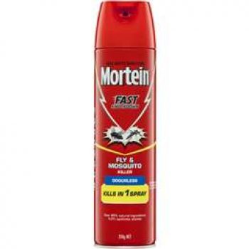 Mortein Insect Spray Odourless Aerosol Fly & Mosquito Killer 350g