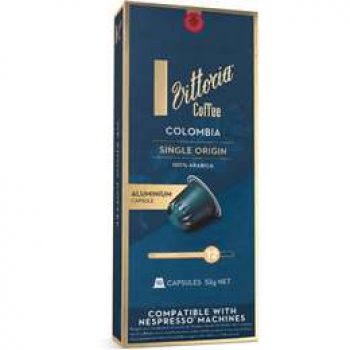 Vittoria Colombia Nespresso Compatible Coffee Capsules pack 10