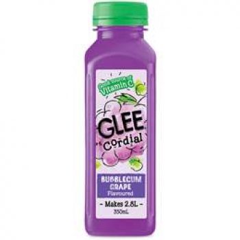 Glee Bubblegum Grape Flavoured Cordial 350ml