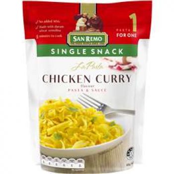 San Remo La Pasta Chicken Curry Single Snack 80g