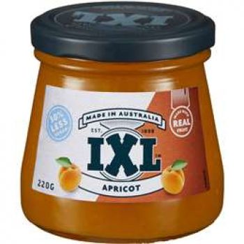 Ixl Apricot Jam 50% Less Sugar  220g