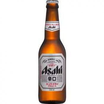 Asahi Super Dry Lager Bottle 330ml single