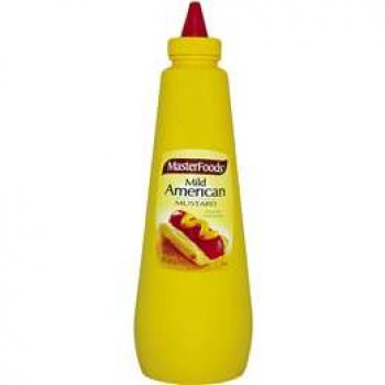 Masterfoods Mustard Mild American Squeeze 550g