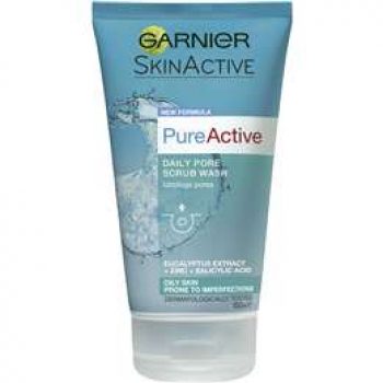 Garnier Pure Skin Facial Cleanser Deep Pore Wash 150ml