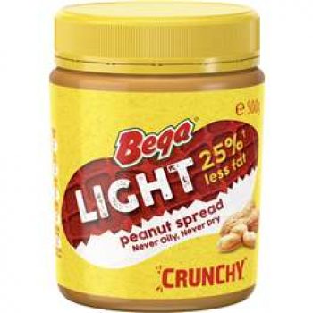 Bega Peanut Spread Light Crunchy 500g