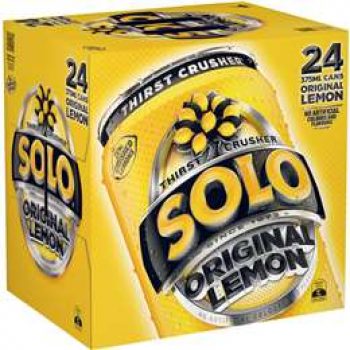 Schweppes Solo Lemon Cans 24x375ml pack